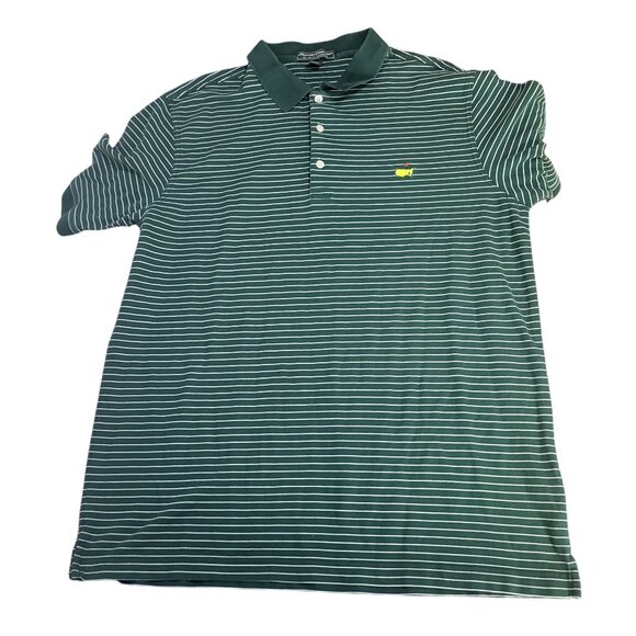 Masters Collection Other - MASTERS COLLECTION Men's XL Pima Cotton Striped Polo Shirt Golf Green Augusta